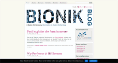 Desktop Screenshot of bionik-blog.de
